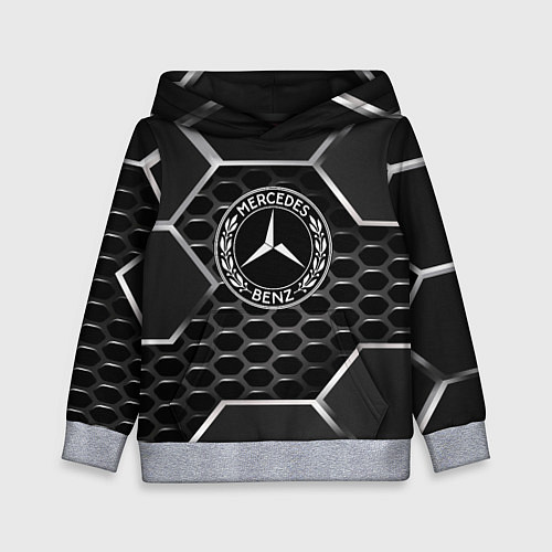 Детская толстовка Mercedes carbon / 3D-Меланж – фото 1