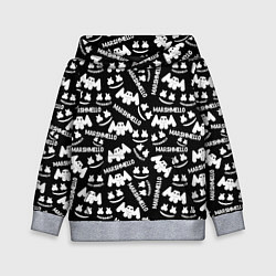 Толстовка-худи детская Marshmello pattern music, цвет: 3D-меланж