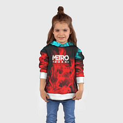 Толстовка-худи детская Metro 2033 fire, цвет: 3D-белый — фото 2