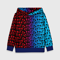 Толстовка-худи детская Marshmello gradient, цвет: 3D-синий