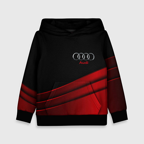 Детская толстовка AUDI carbon metal / 3D-Черный – фото 1