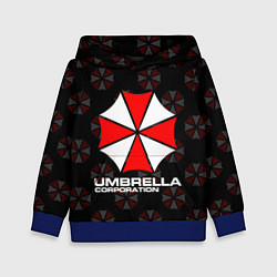 Толстовка-худи детская Resident evil - umbrella corporation, цвет: 3D-синий