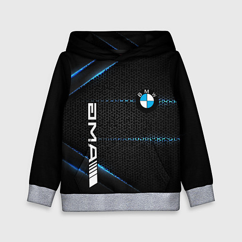 Детская толстовка BMW metal steel / 3D-Меланж – фото 1