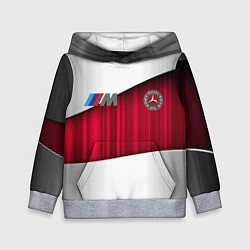 Толстовка-худи детская Mercedes amg, цвет: 3D-меланж