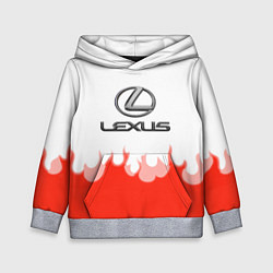 Толстовка-худи детская Lexus fire, цвет: 3D-меланж