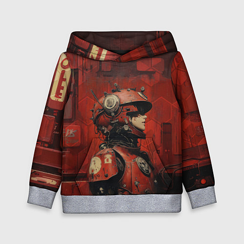 Детская толстовка Футуристичная девушка-робот / 3D-Меланж – фото 1