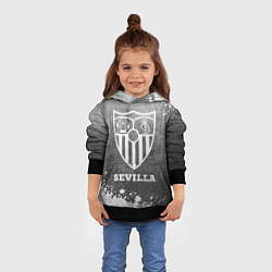Толстовка-худи детская Sevilla - grey gradient, цвет: 3D-черный — фото 2