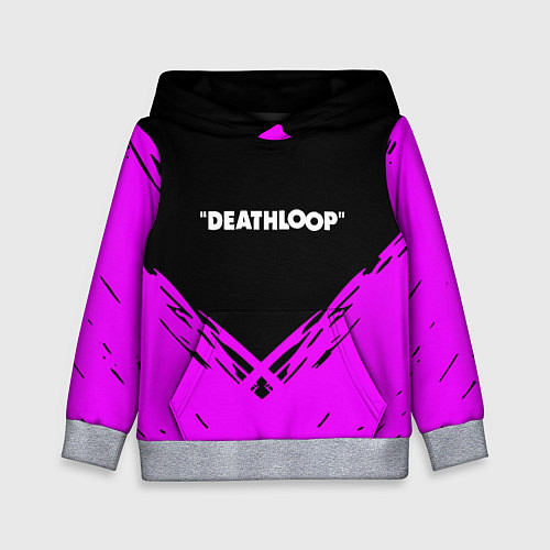 Детская толстовка Deathloop neon geometry / 3D-Меланж – фото 1