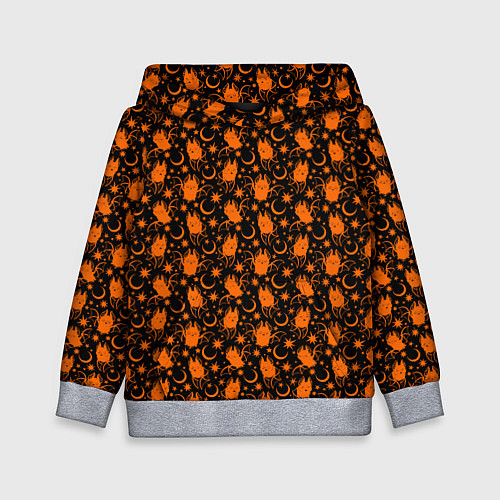 Детская толстовка Летучие мыши - хэллоуин / 3D-Меланж – фото 1