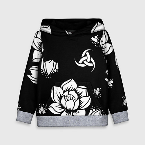 Детская толстовка Русская община символика розы / 3D-Меланж – фото 1