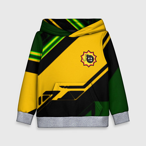 Детская толстовка Serious Sam geometry / 3D-Меланж – фото 1