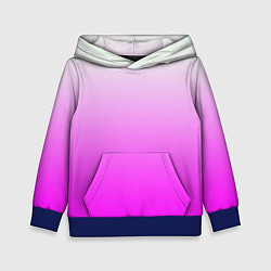 Толстовка-худи детская Gradient color pink, цвет: 3D-синий