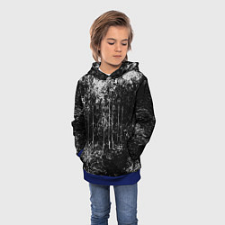 Толстовка-худи детская Deathstranding брызги красок, цвет: 3D-синий — фото 2