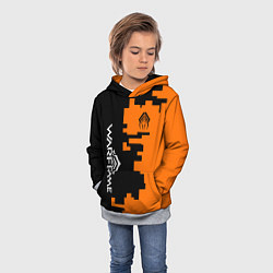Толстовка-худи детская Warframe текстура, цвет: 3D-меланж — фото 2