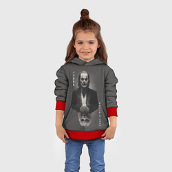 Толстовка-худи детская Folie a Deux, цвет: 3D-красный — фото 2