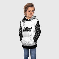 Толстовка-худи детская Fallout game краски, цвет: 3D-черный — фото 2