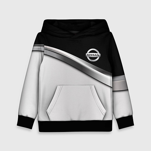 Детская толстовка Nissan logo auto / 3D-Черный – фото 1
