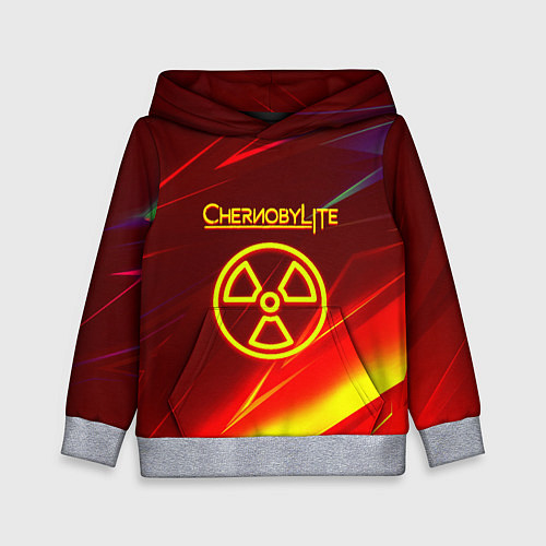 Детская толстовка Чернобыль лайт стрипсы / 3D-Меланж – фото 1
