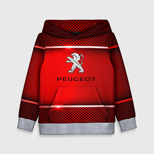 Детская толстовка Peugeot metal steel / 3D-Меланж – фото 1
