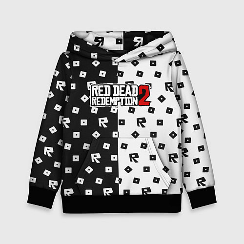 Детская толстовка Red Dead Redemption 2 pattern / 3D-Черный – фото 1
