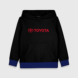 Толстовка-худи детская Toyota red logo auto, цвет: 3D-синий