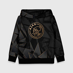 Толстовка-худи детская Ajax golden poly, цвет: 3D-черный