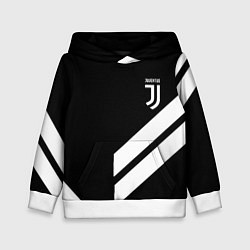 Толстовка-худи детская Juventus line white, цвет: 3D-белый