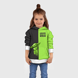 Толстовка-худи детская Child Grogu, цвет: 3D-белый — фото 2