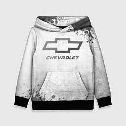 Толстовка-худи детская Chevrolet - white gradient, цвет: 3D-черный