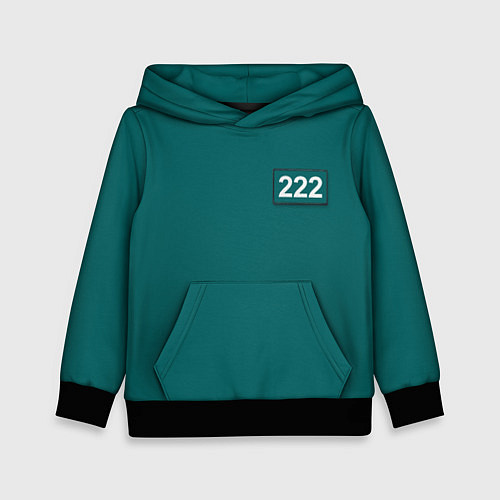 Детская толстовка Игрок 222 - Игра в кальмара / 3D-Черный – фото 1