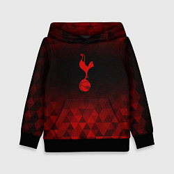 Толстовка-худи детская Tottenham red poly, цвет: 3D-черный