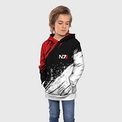Толстовка-худи детская Mass Effect - Merry Christmas, цвет: 3D-белый — фото 2