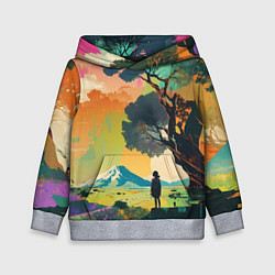 Детская толстовка На природе абстракция