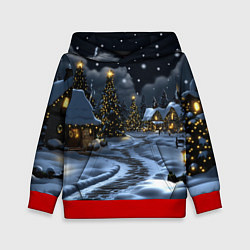 Детская толстовка Ночной новогодний город