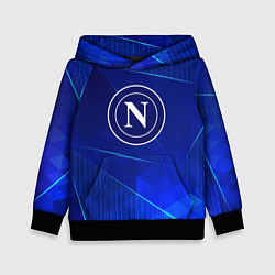 Толстовка-худи детская Napoli blue poly, цвет: 3D-черный