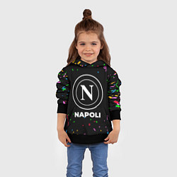 Толстовка-худи детская Napoli конфети, цвет: 3D-черный — фото 2