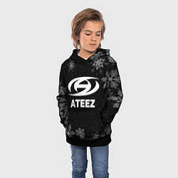 Толстовка-худи детская Снежный Ateez, цвет: 3D-черный — фото 2