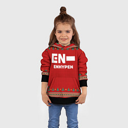 Толстовка-худи детская Enhypen new year, цвет: 3D-черный — фото 2