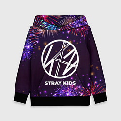 Толстовка-худи детская Праздничный Stray Kids, цвет: 3D-черный