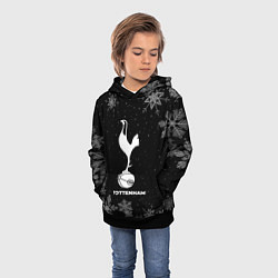Толстовка-худи детская Снежный Tottenham, цвет: 3D-черный — фото 2