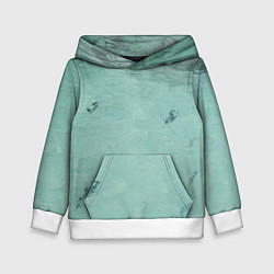Толстовка-худи детская Лагуна sea, цвет: 3D-белый
