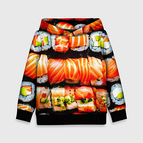 Детская толстовка Сет роллов / 3D-Черный – фото 1