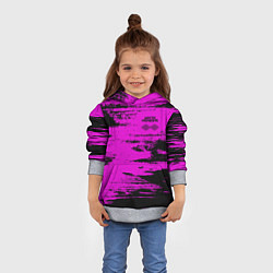 Толстовка-худи детская Arctic Monkeys - Розовые разводы, цвет: 3D-меланж — фото 2