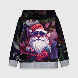 Детская толстовка Дед мороз в цветах