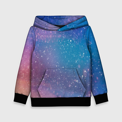 Детская толстовка Winter falls gradient / 3D-Черный – фото 1