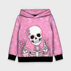 Детская толстовка Скелет-милашка