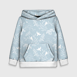 Детская толстовка Зимний мотив с птицами