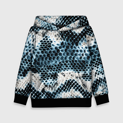 Детская толстовка Из кожи змеи / 3D-Черный – фото 1