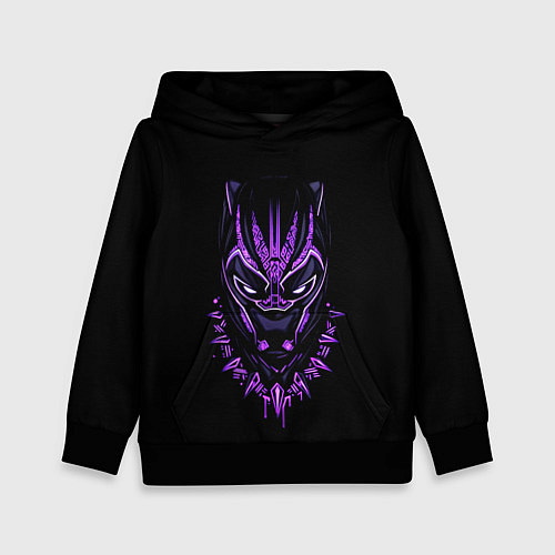 Детская толстовка Black Panther head / 3D-Черный – фото 1