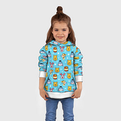 Толстовка-худи детская Винни Пух, цвет: 3D-белый — фото 2